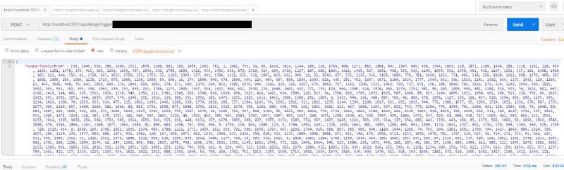 Postman MergeTrigger