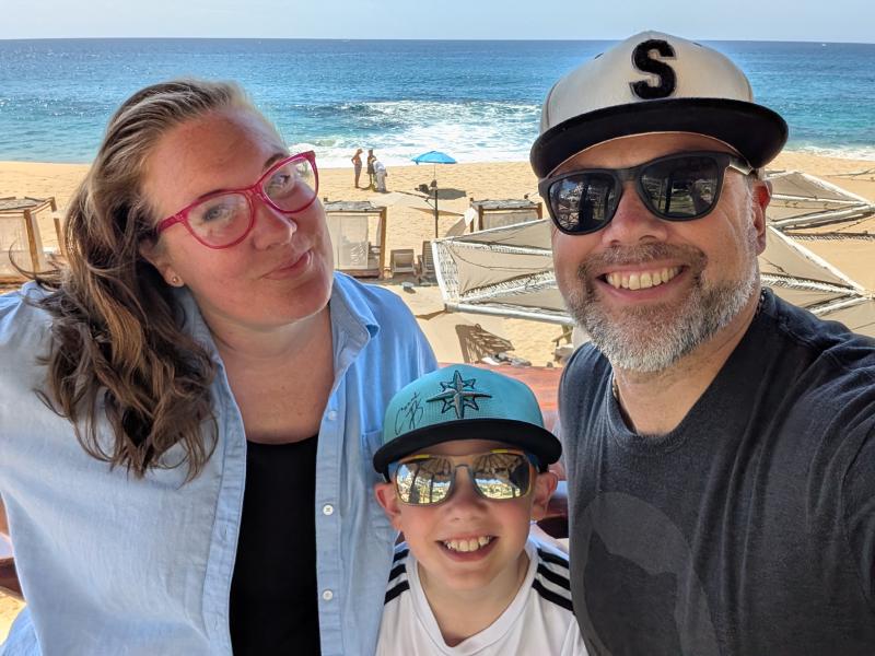 Making memories with the families in Cabo San Lucas, MX